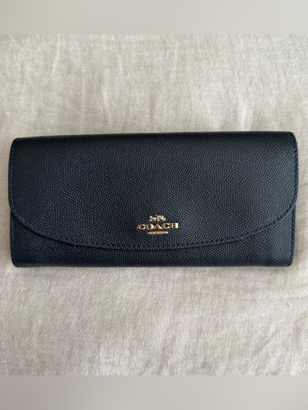 Coach Saffiano Leather Continental Wallet